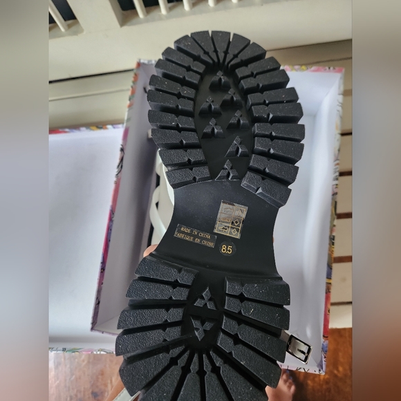 Jeffrey Campbell Argent Ankle Strap platform sandals white - Picture 4 of 5